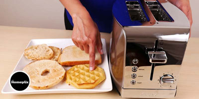Slide-Out Crumb Tray Homasy Toaster 2 Slices 8 Toast Settings 2 Slice Extra Wide Slots for Bagels Waffles 